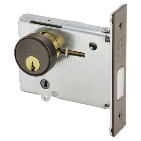 SARGENT 487710BE Classroom by Turn Mortise Deadbolt and LA Keyway Dark Bronze 487710BE